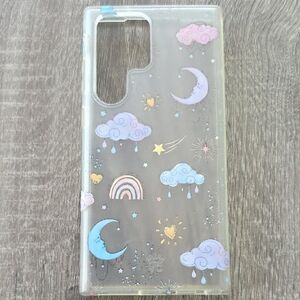 S23 ULTRA Velvet Caviar Clear Moon and Cloud Phone Case